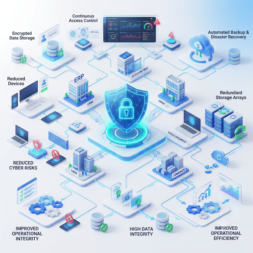 Secure sales data protection and business system integration