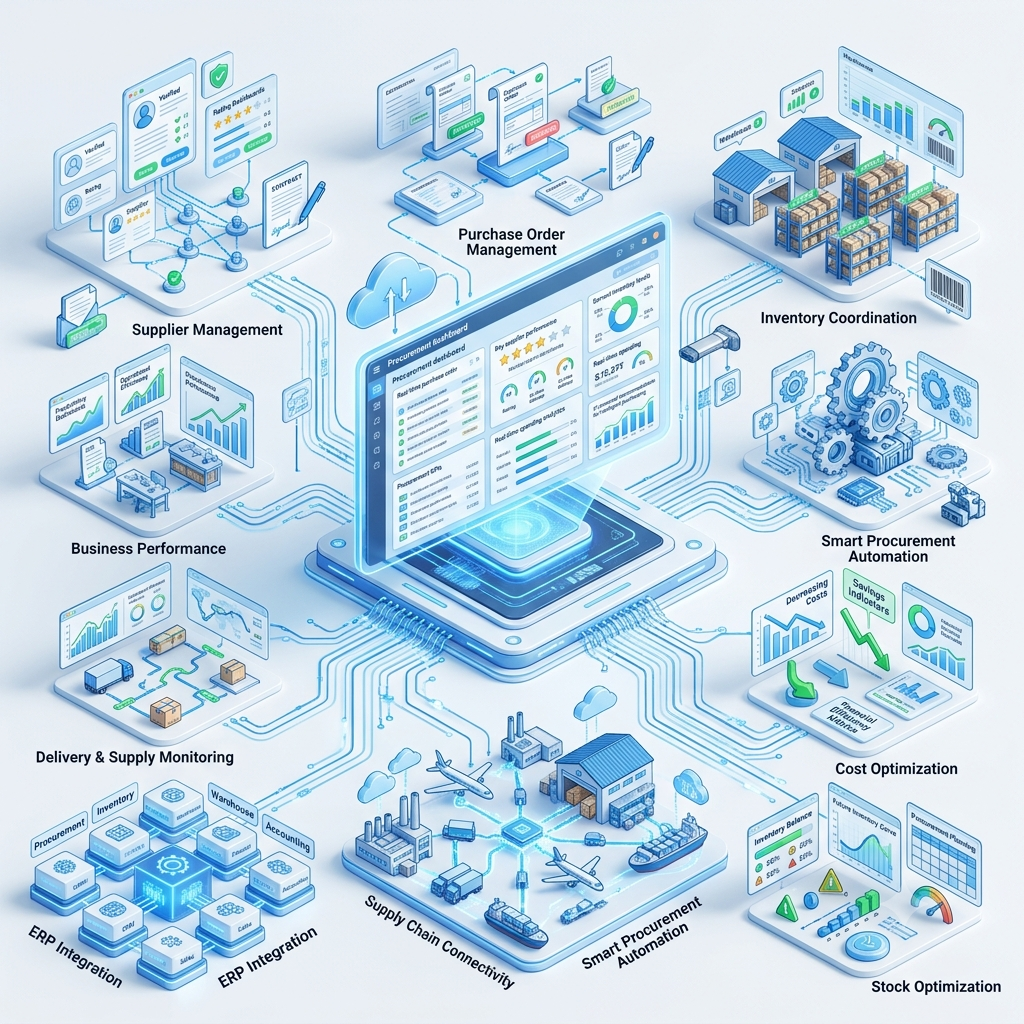 Procurement optimization and supplier management for trading businesses